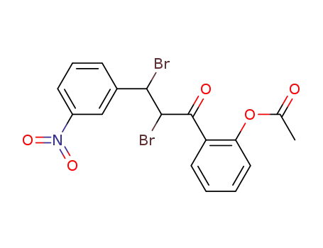 1-Propanone, 1-[2-(acetyloxy)phenyl]-2,3-dibromo-3-(3-nitrophenyl)-