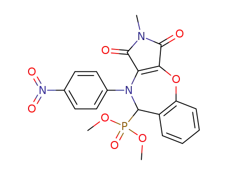 [2-Methyl-10-(4-nitro-phenyl)-1,3-dioxo-2,3,9,10-tetrahydro-1H-4-oxa-2,10-diaza-benzo[f]azulen-9-yl]-phosphonic acid dimethyl ester