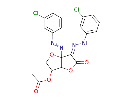 5-O-acetyl-3,6-anhydro-3-C-(3-chlorophenylazo)-L-xylo-2-hexulosono-1,4-lactone 2-(3-chlorophenylhydrazone)
