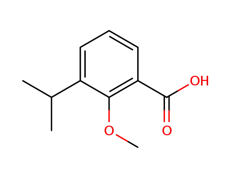 Molecular Structure of 73469-52-0 (3-ISOPROPYL-2-METHOXY-BENZOIC ACID)
