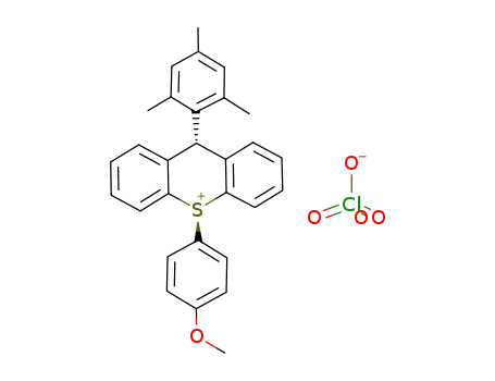 9H-Thioxanthenium, 10-(4-methoxyphenyl)-9-(2,4,6-trimethylphenyl)-,trans-, perchlorate