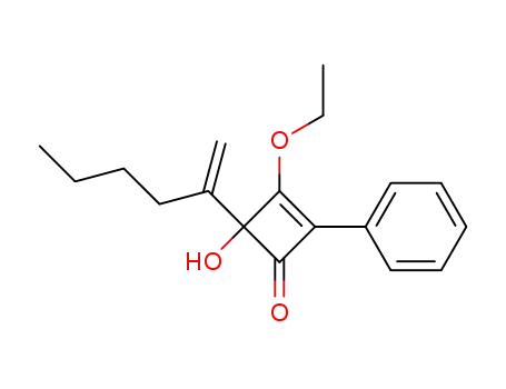4-(1-n-butylethenyl)-3-ethoxy-4-hydroxy-2-phenyl-2-cyclobuten-1-one