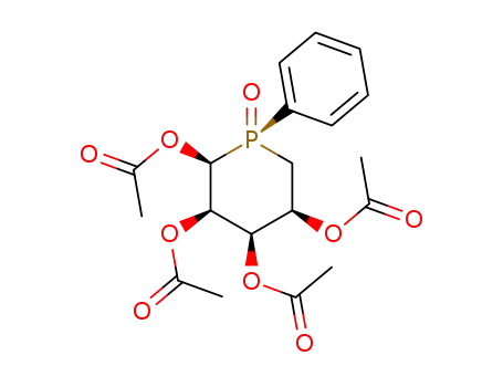 1,2,3,4-tetra-O-acetyl-5-deoxy-5-C-<(R)-phenylhosphinyl>-α-D-ribopyranose