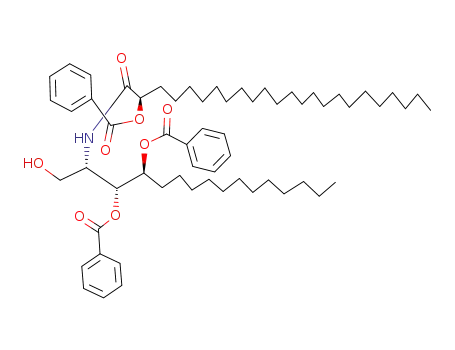 (2S,3R,4S)-2-<(2R)-2-(benzoyloxy)tetracosanoylamino>-3,4-dibenzoyloxy-1-hexadecanol