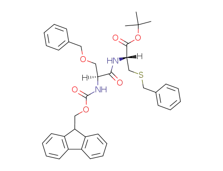 Molecular Structure of 140684-98-6 (Fmoc-Ser(Bzl)-Cys(Bzl)-O<sup>t</sup>Bu)