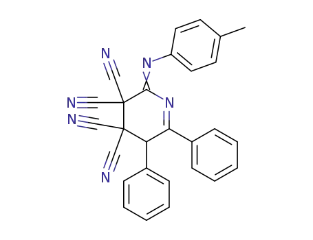 3,3,4,4-Tetracyano-5,6-diphenyl-2-(p-tolylimino)-2,3,4,5-tetrahydropyridine