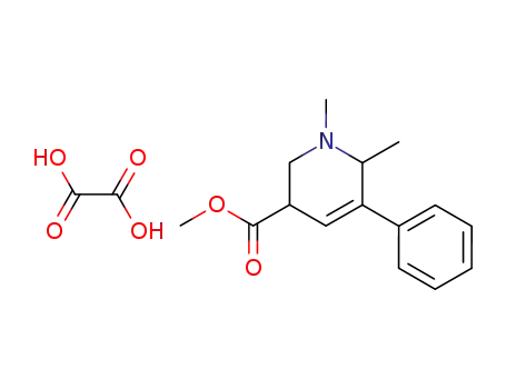 1,2-dimethyl-5-methoxycarbonyl-3-phenyl-1,2,5,6-tetrahydropyridinium oxalate