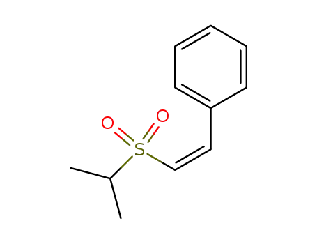 Molecular Structure of 87373-89-5 (Benzene, [2-[(1-methylethyl)sulfonyl]ethenyl]-, (Z)-)