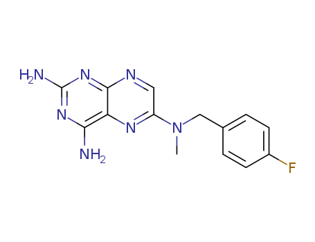 2,4,6-Pteridinetriamine,N6-[(4-fluorophenyl)methyl]-N6-methyl- cas  76551-40-1