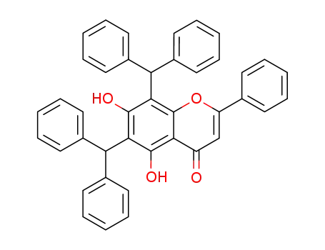 5,7-dihydroxy-6,8-bis(diphenylmethyl)flavone