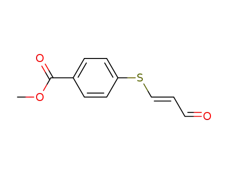 methyl-(1E)-4-(3-oxo-1-propenylthio)benzoate