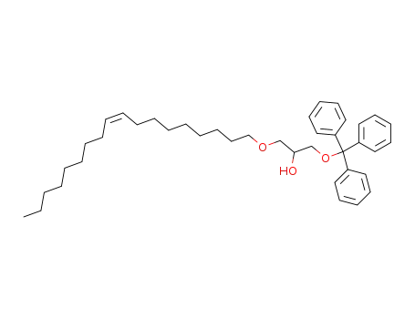 Molecular Structure of 62777-23-5 (2-Propanol, 1-(9-octadecenyloxy)-3-(triphenylmethoxy)-)