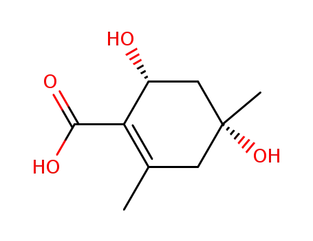 (4R,6R)-4,6-Dihydroxy-2,4-dimethyl-cyclohex-1-enecarboxylic acid