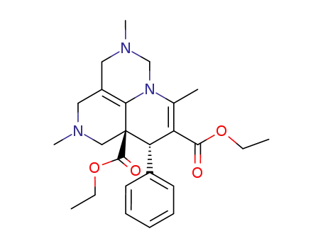 diethyl 2,4,8-trimethyl-t-6-phenyl-1H,6H,-2,3,6a,7,8,9-hexahydro-2,3a,8-triazaphenalene-5,r-6a-dicarboxylate