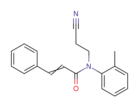 2-Propenamide, N-(2-cyanoethyl)-N-(2-methylphenyl)-3-phenyl-