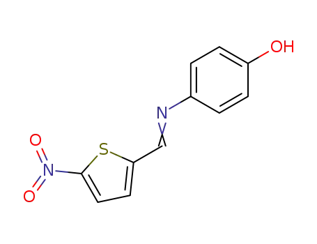 Molecular Structure of 956-78-5 (Phenol, 4-[[(5-nitro-2-thienyl)methylene]amino]-)