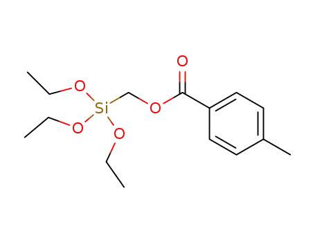 Molecular Structure of 57361-38-3 ((4-methylbenzoyloxymethyl)triethoxysilane)