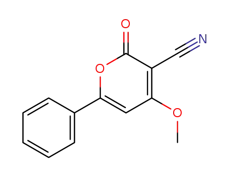 2H-Pyran-3-carbonitrile, 4-methoxy-2-oxo-6-phenyl-