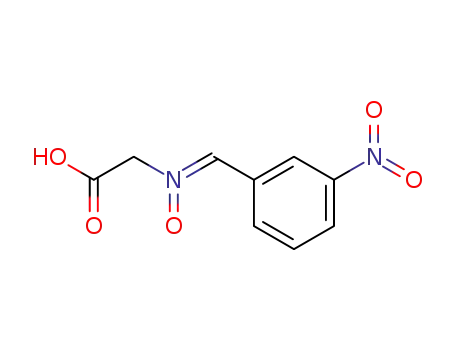 Molecular Structure of 93563-13-4 (Glycine, N-[(3-nitrophenyl)methylene]-, N-oxide)