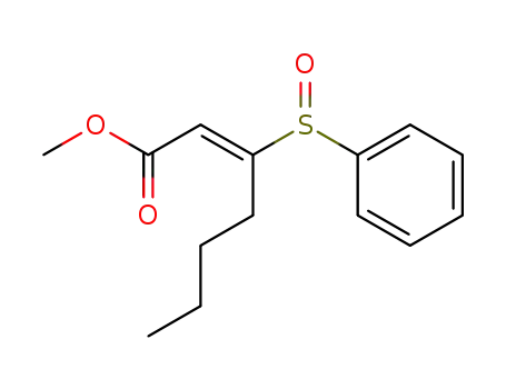 (E)-1-methoxycarbonyl-2-phenylsulphinylhex-1-ene