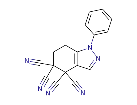 1-phenyl-4,5,6,7-tetrahydroindazole-4,4,5,5-tetracarbonitrile