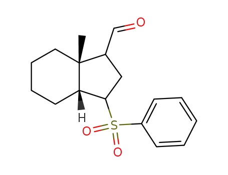 (3aα,7aα)-octahydro-7a-methyl-3-(phenylsulfonyl)-7aH-indene-1-carbaldehyde
