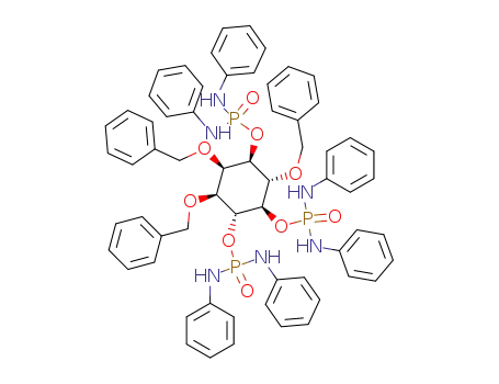Molecular Structure of 104826-14-4 ((+/-)-1,2,4-tri-O-benzyl-3,5,6-tris-O-dianilinophosphoryl-myo-inositol)