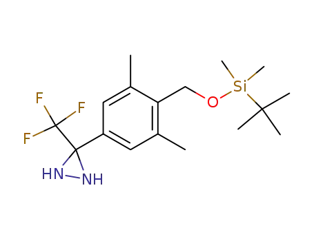 3-[4-(tert-Butyl-dimethyl-silanyloxymethyl)-3,5-dimethyl-phenyl]-3-trifluoromethyl-diaziridine