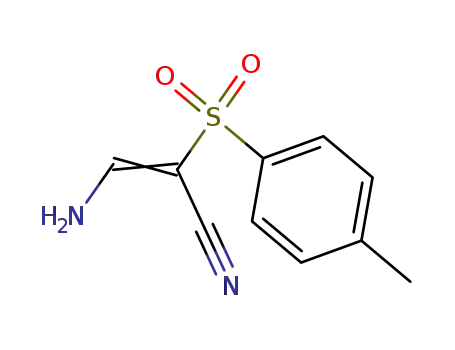 Molecular Structure of 68342-52-9 (2-Propenenitrile, 3-amino-2-[(4-methylphenyl)sulfonyl]-)