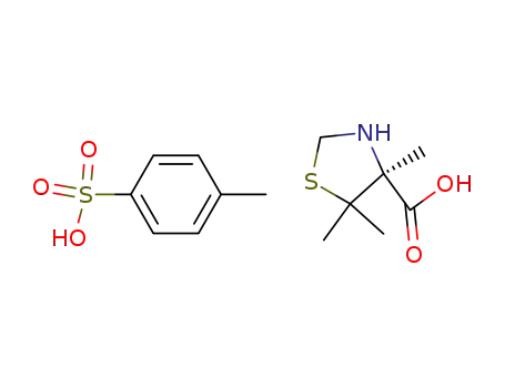 4-Thiazolidinecarboxylic acid, 4,5,5-trimethyl-, (S)-,
4-methylbenzenesulfonate