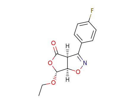 (3aS,6R,6aR)-6-Ethoxy-3-(4-fluoro-phenyl)-6,6a-dihydro-3aH-furo[3,4-d]isoxazol-4-one