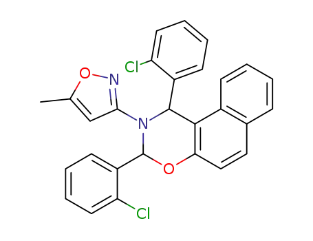 1,3-Bis-(2-chloro-phenyl)-2-(5-methyl-isoxazol-3-yl)-2,3-dihydro-1H-naphtho[1,2-e][1,3]oxazine