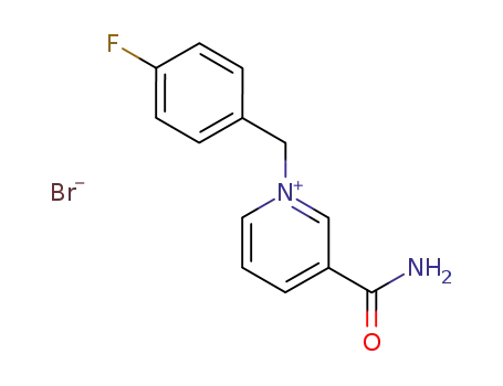 Pyridinium, 3-(aminocarbonyl)-1-[(4-fluorophenyl)methyl]-, bromide