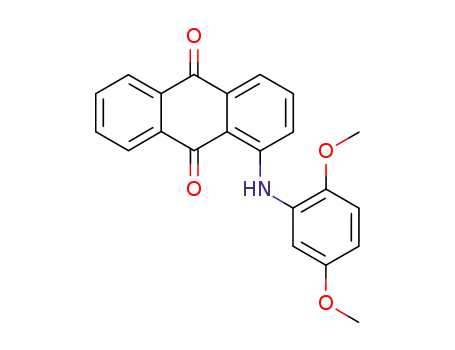 Molecular Structure of 76788-06-2 (1-(2,5-Dimethoxy-phenylamino)-anthraquinone)