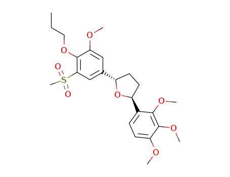 (2S,5S)-2-(3-Methanesulfonyl-5-methoxy-4-propoxy-phenyl)-5-(2,3,4-trimethoxy-phenyl)-tetrahydro-furan