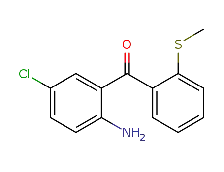 2-amino-5-chloro-2'-(methylthio)benzophenone