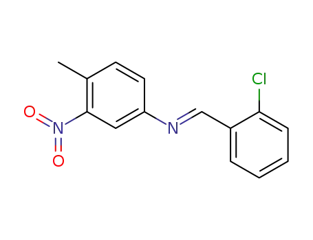 Molecular Structure of 128451-31-0 (4-(2-chlorobenzylideneamino)-2-nitrotoluene)
