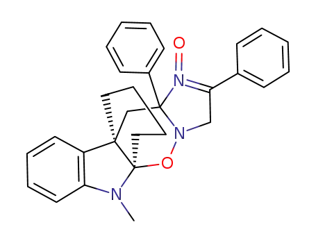 6-methyl-2,11a-diphenyl-4,5a,6,10b,11,11a-hexahydro-5a,10b-butano-3H-imidazo<1',2':2,3><1,2>oxazino<6,5-b>indole 1-oxide