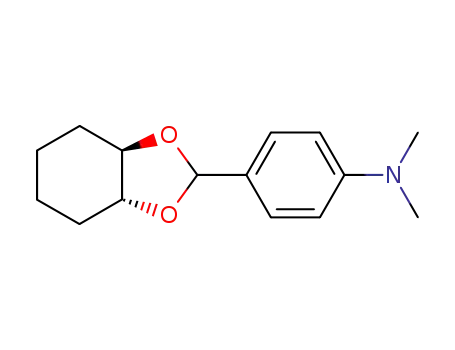 Molecular Structure of 103457-40-5 (Benzenamine, 4-(hexahydro-1,3-benzodioxol-2-yl)-N,N-dimethyl-, trans-)
