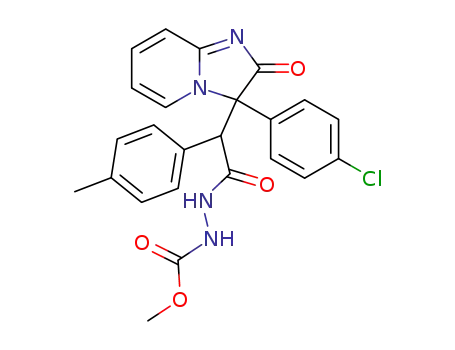N'-{2-[3-(4-Chloro-phenyl)-2-oxo-2,3-dihydro-imidazo[1,2-a]pyridin-3-yl]-2-p-tolyl-acetyl}-hydrazinecarboxylic acid methyl ester