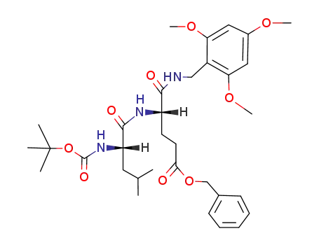 (S)-4-((S)-2-tert-Butoxycarbonylamino-4-methyl-pentanoylamino)-4-(2,4,6-trimethoxy-benzylcarbamoyl)-butyric acid benzyl ester