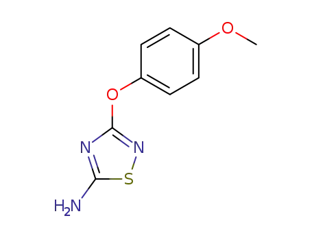 Molecular Structure of 94295-52-0 (1,2,4-Thiadiazol-5-amine, 3-(4-methoxyphenoxy)-)