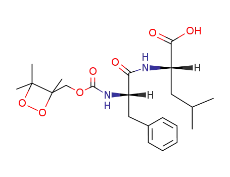 N-({[(3S)-3,4,4-trimethyl-1,2-dioxetan-3-yl]methoxy}carbonyl)-L-phenylalanyl-L-leucine