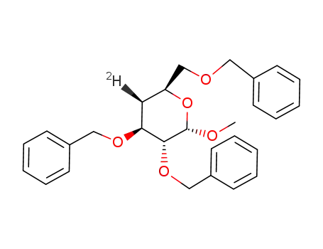 Methyl 2,3,6-Tri-O-benzyl-4-deoxy-α-D-<4-2H>galactopyranoside