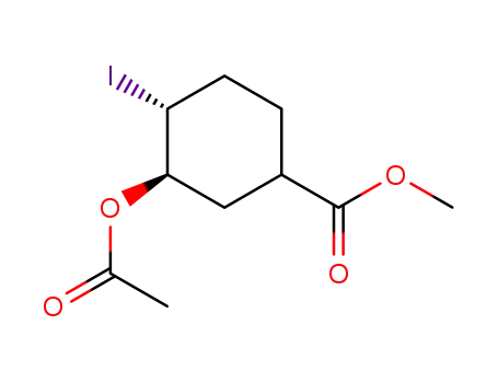 methyl trans-3-acetoxy-4-iodo-cyclohexane-1-carboxylate
