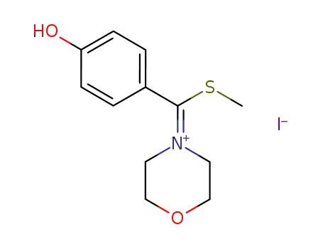 4-[(4-Hydroxyphenyl)(methylsulfanyl)methylidene]morpholin-4-ium iodide