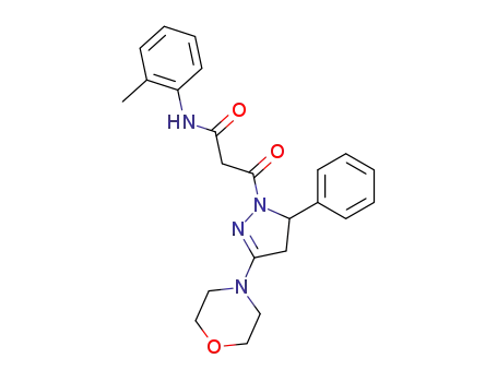 3-(3-Morpholin-4-yl-5-phenyl-4,5-dihydro-pyrazol-1-yl)-3-oxo-N-o-tolyl-propionamide
