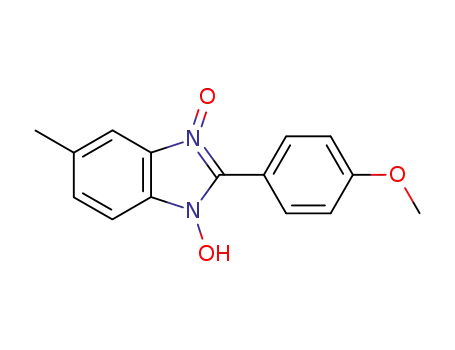 1H-Benzimidazole, 1-hydroxy-2-(4-methoxyphenyl)-5-methyl-, 3-oxide