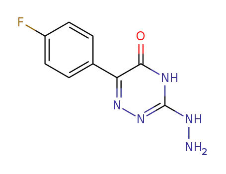 6-(4-fluorophenyl)-3-hydrazino-as-triazin-5-one