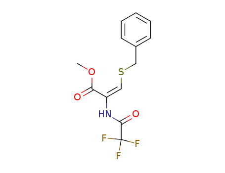 (E)-methyl N-trifluoracetyl-3-benzylthio-2-amino-2-propenoate